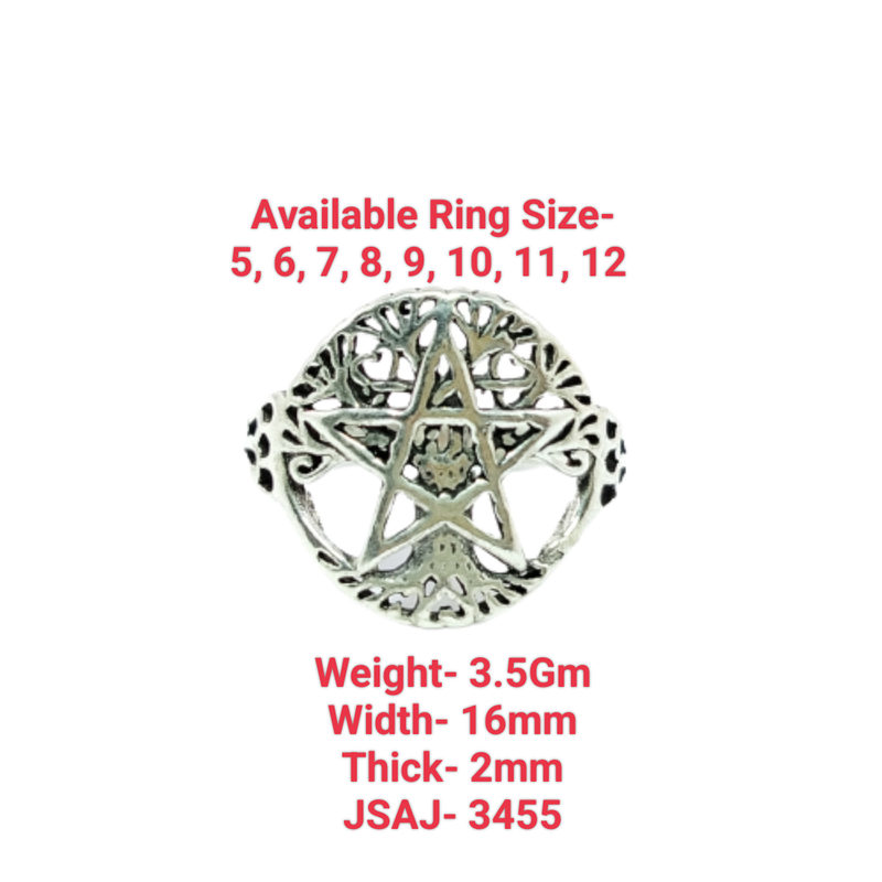 JSAJ STAR WITH TREE OF LIFE RING