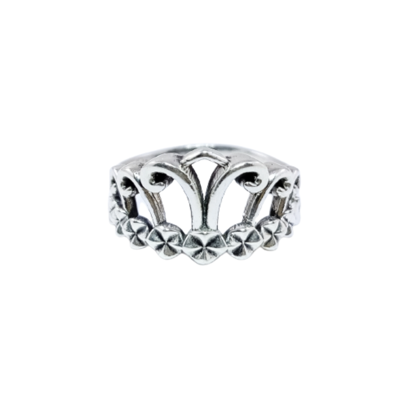 JSAJ CROWN RING IN 925 STERLING SILVER