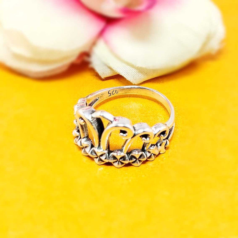 JSAJ CROWN RING IN 925 STERLING SILVER