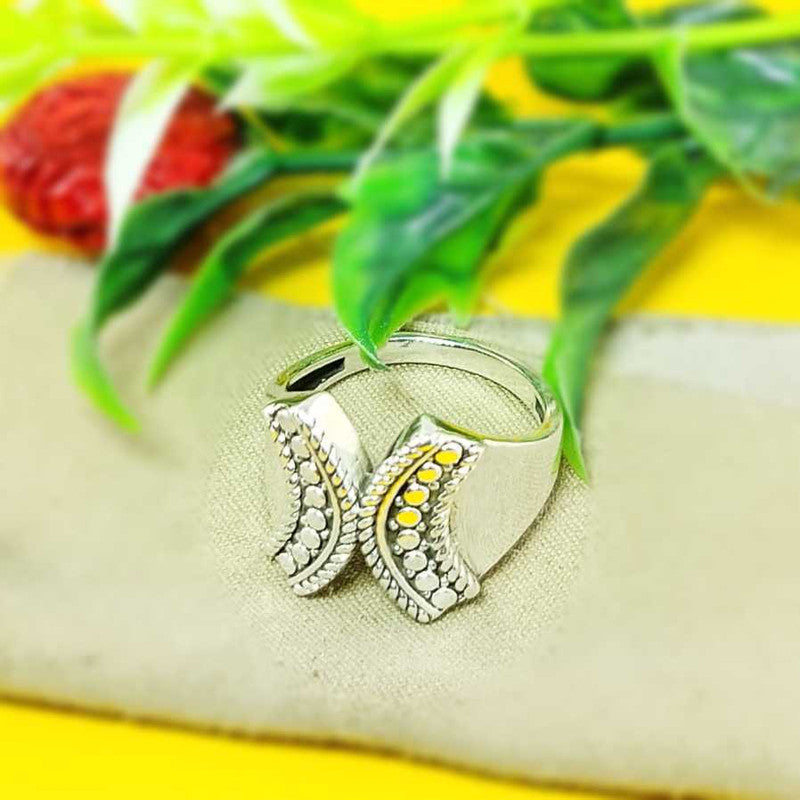 JSAJ ETHNIC INDIAN BAND RING IN 925 STERLING SILVER