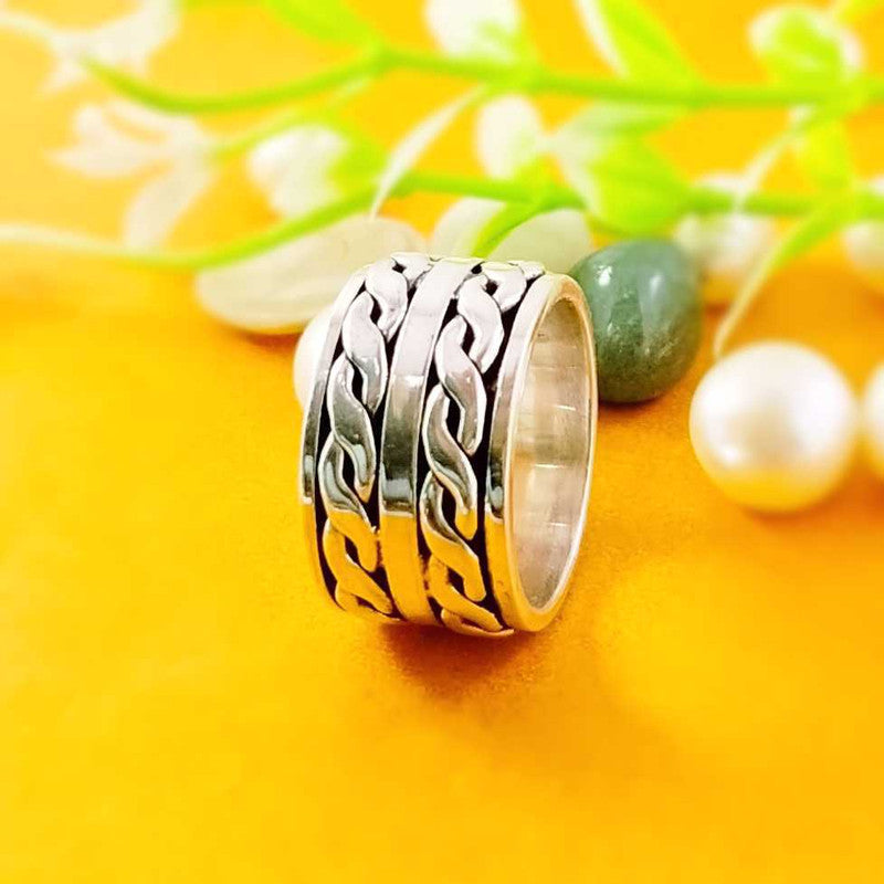 JSAJ THICK 2 LINE BAND RING