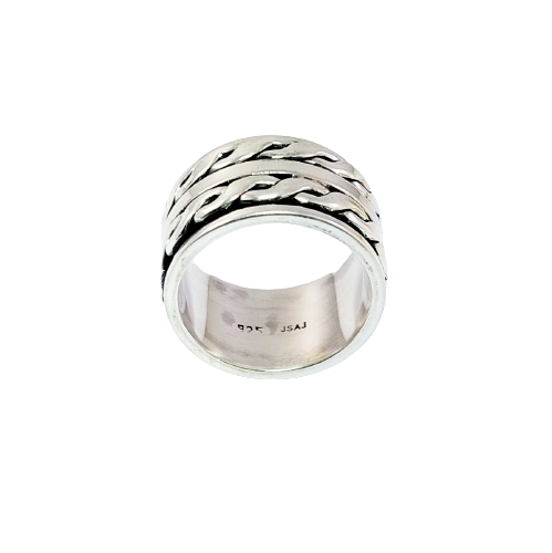 JSAJ THICK 2 LINE BAND RING