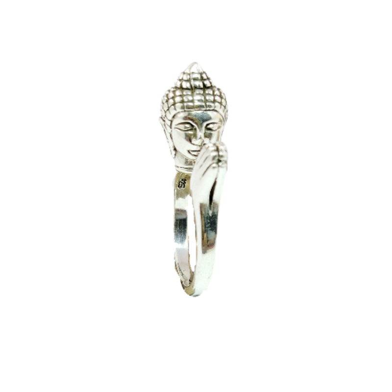 JSAJ BUDDHA RING IN 925 STERLING SILVER