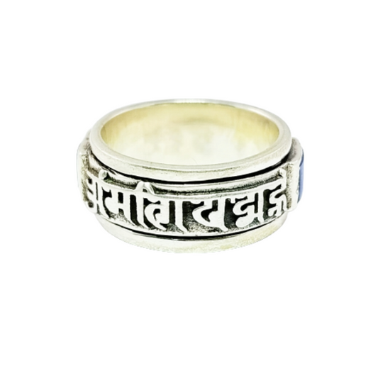 JSAJ OM MANI MOVING STONE BAND RING