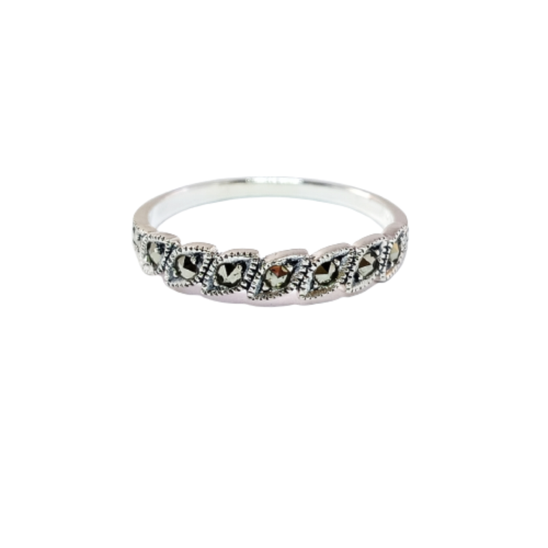 JSAJ MARCASITE BAND RING