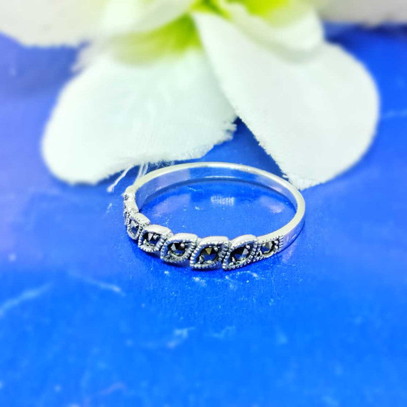 JSAJ MARCASITE BAND RING