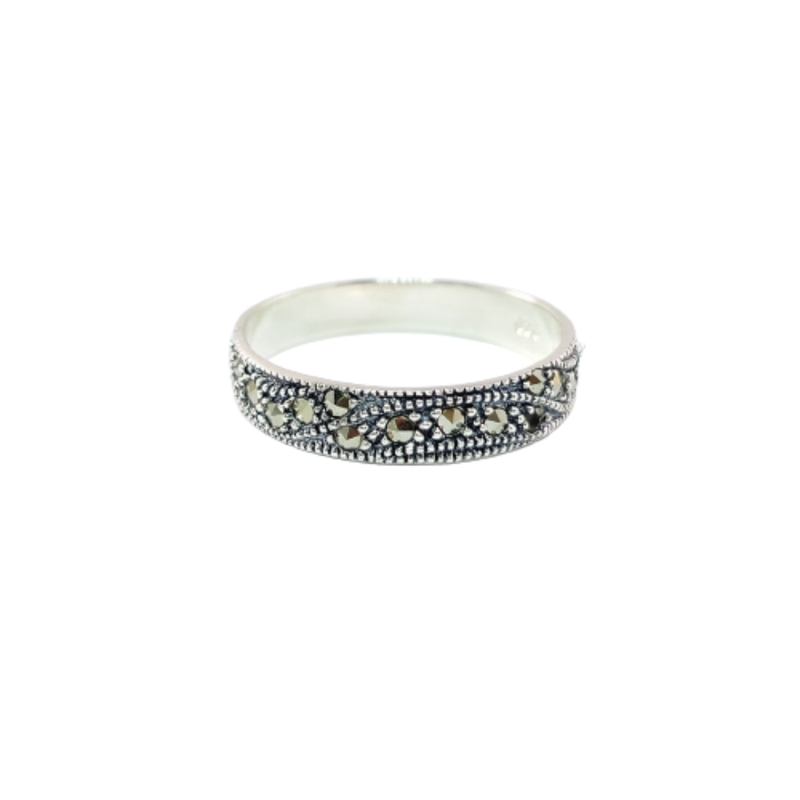 JSAJ MARCASITE BAND RING