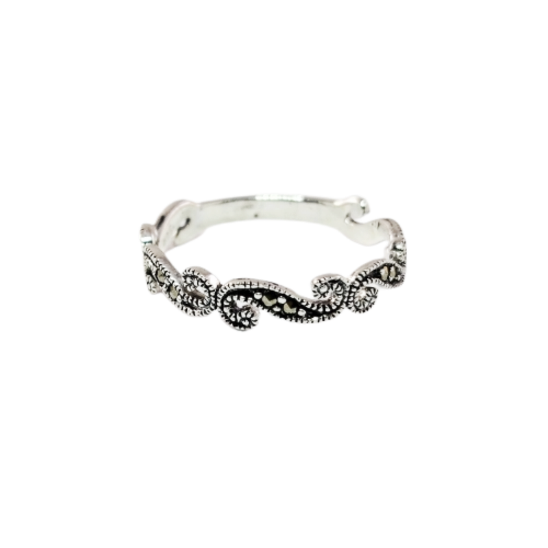 JSAJ MARCASITE BAND RING