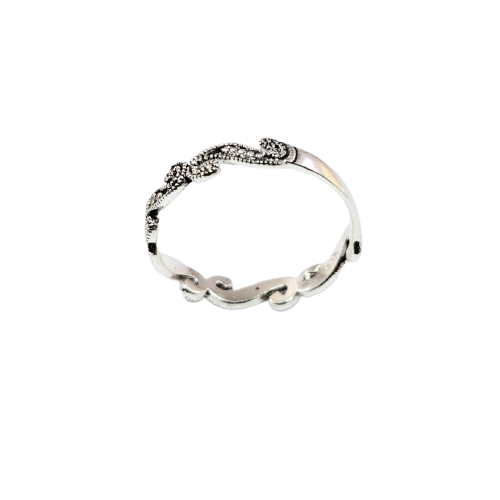JSAJ MARCASITE BAND RING