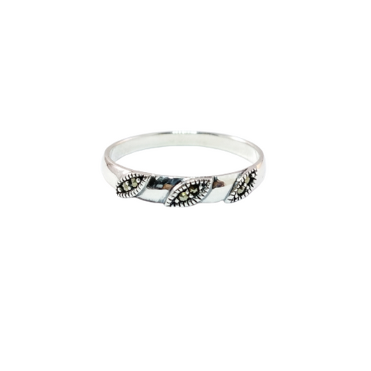 JSAJ MARCASITE BAND RING