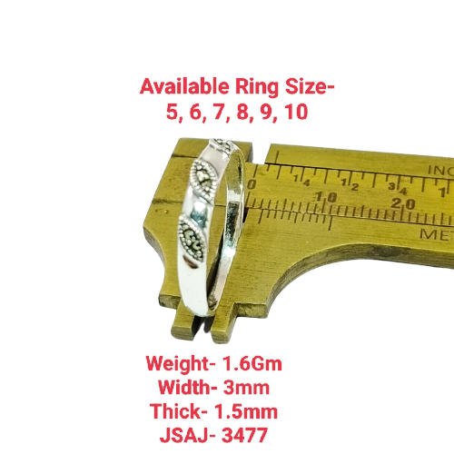 JSAJ MARCASITE BAND RING
