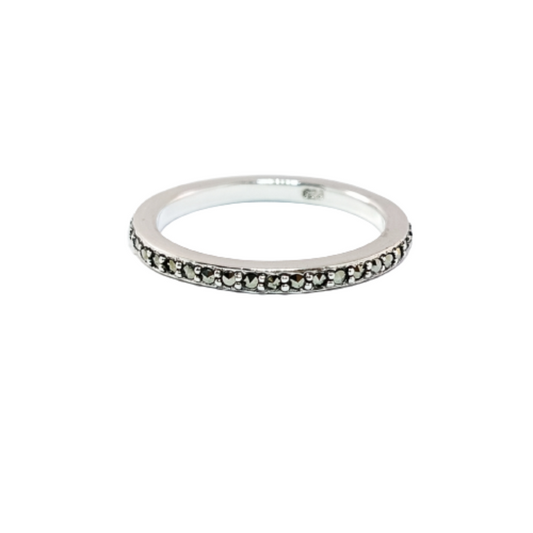 JSAJ MARCASITE BAND RING