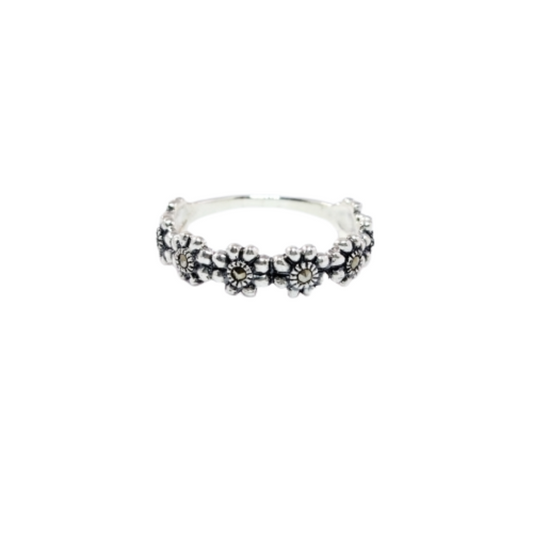 JSAJ MARCASITE BAND RING