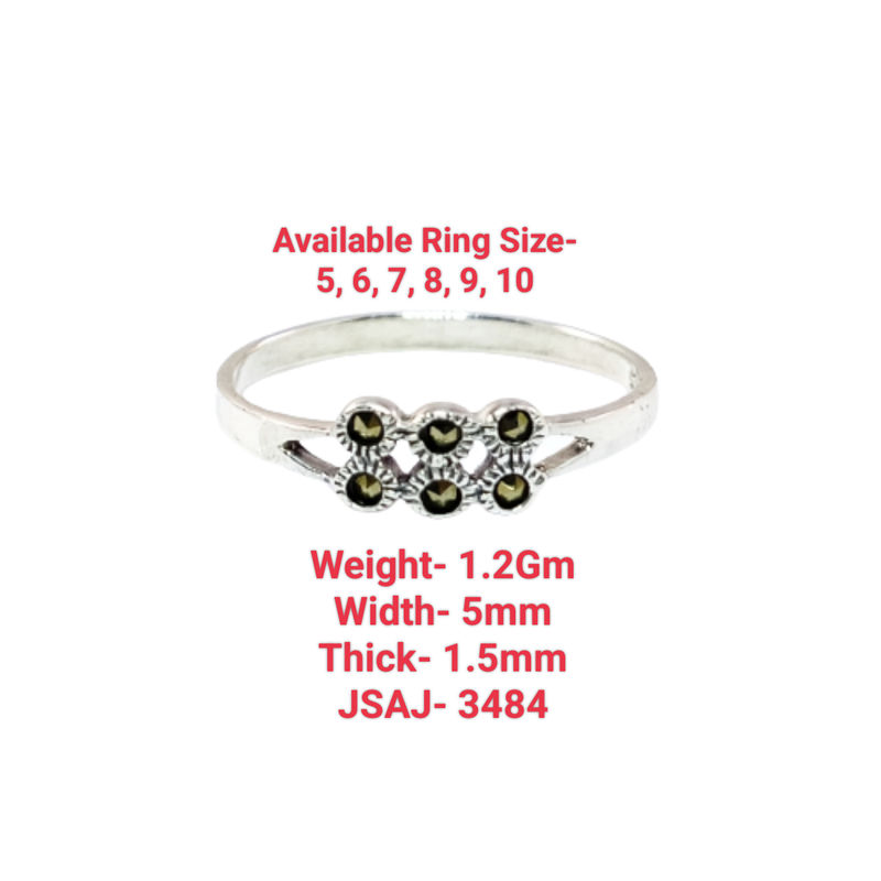 JSAJ MARCASITE BAND RING