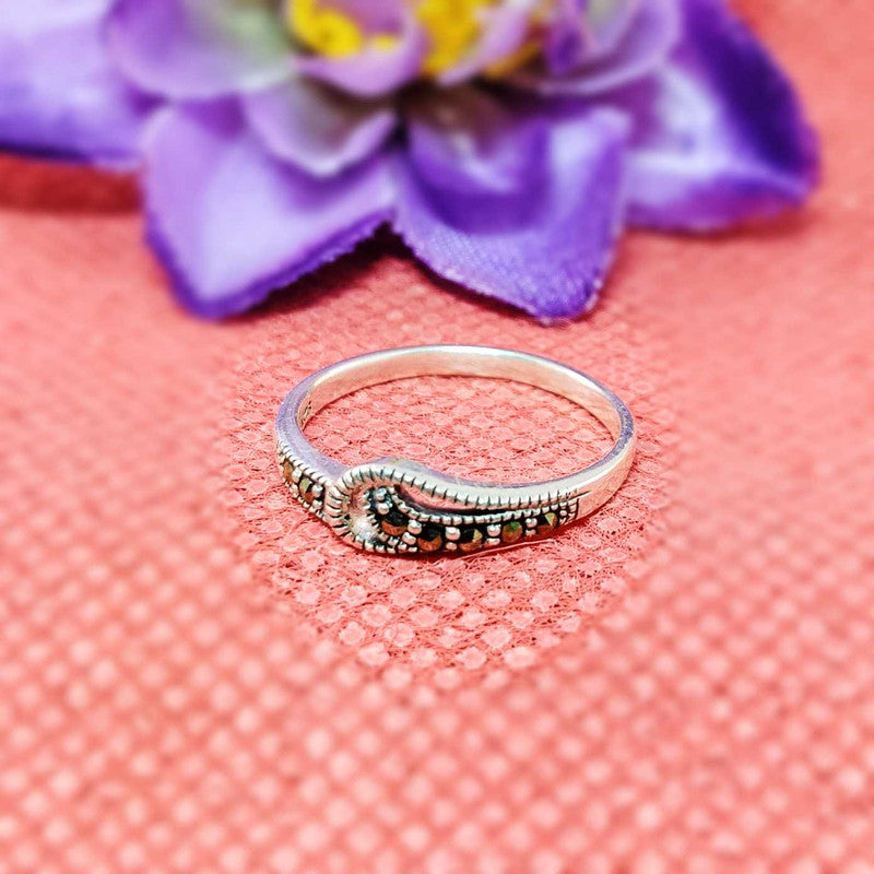 JSAJ MARCASITE BAND RING