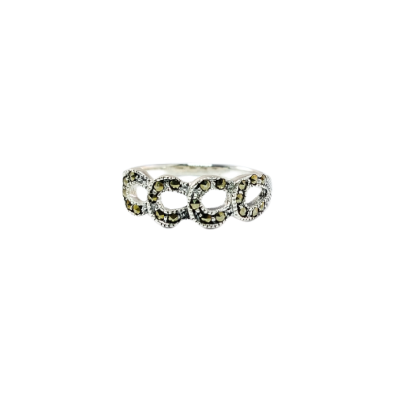 JSAJ MARCASITE BAND RING