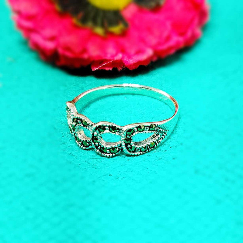 JSAJ MARCASITE BAND RING