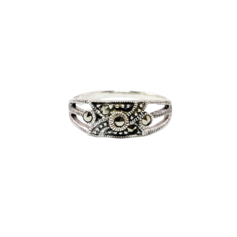 JSAJ MARCASITE BAND RING