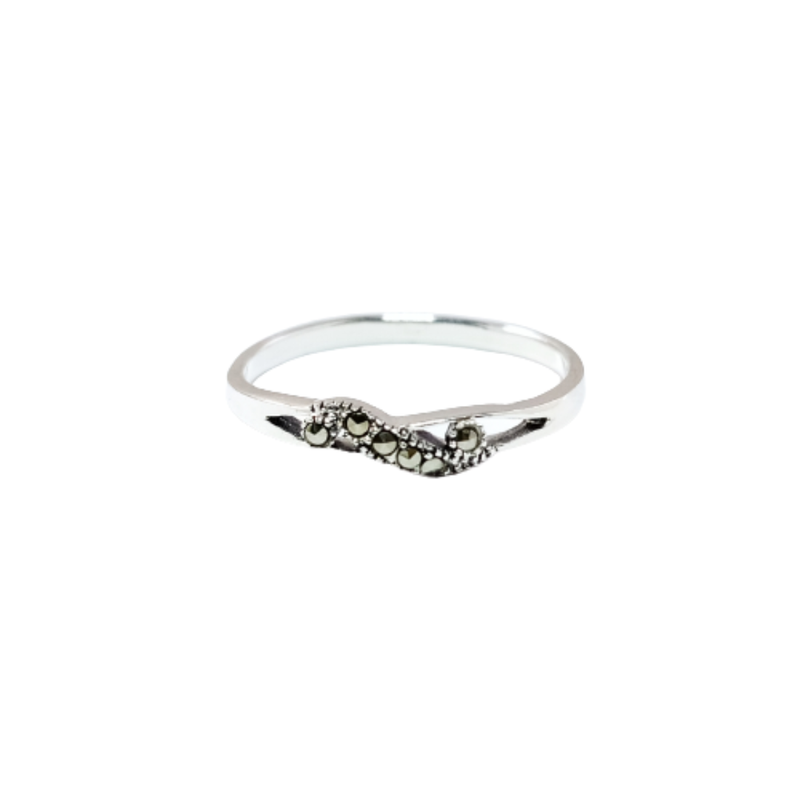 JSAJ MARCASITE BAND RING
