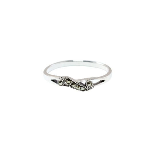 JSAJ MARCASITE BAND RING