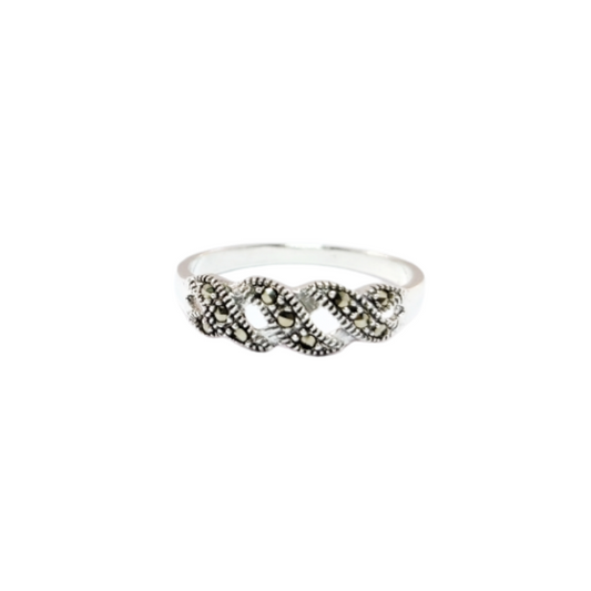 JSAJ MARCASITE BAND RING