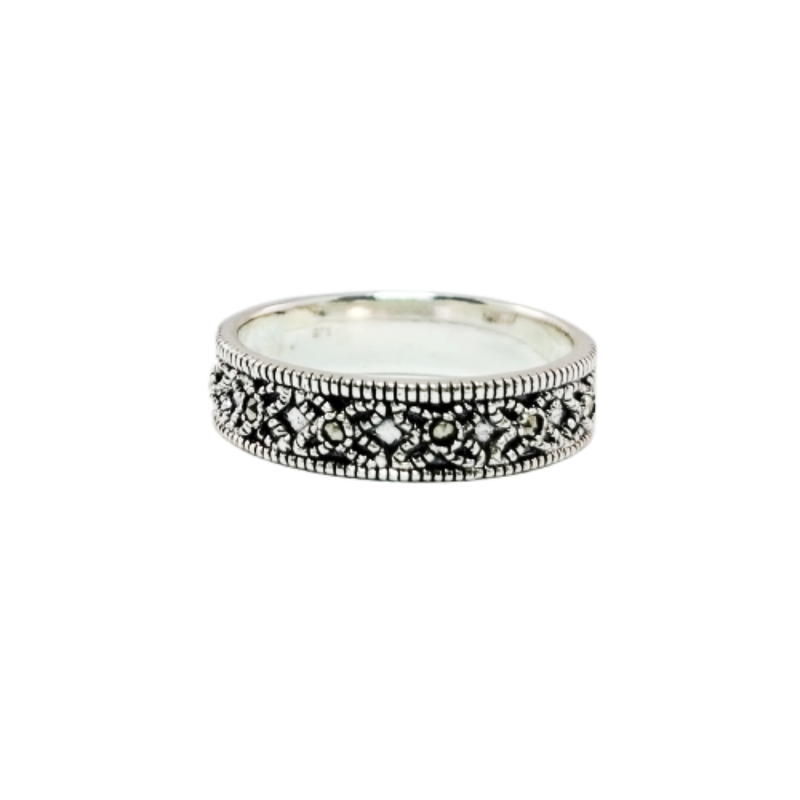 JSAJ MARCASITE BAND RING