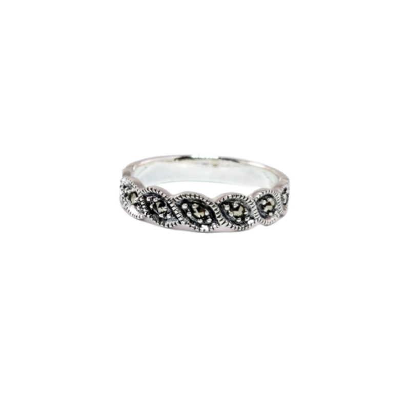 JSAJ MARCASITE BAND RING