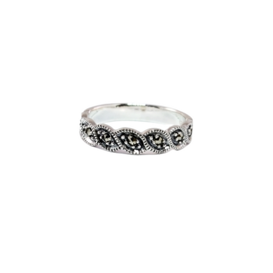 JSAJ MARCASITE BAND RING