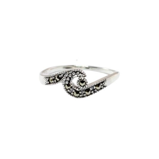 JSAJ MARCASITE BAND RING