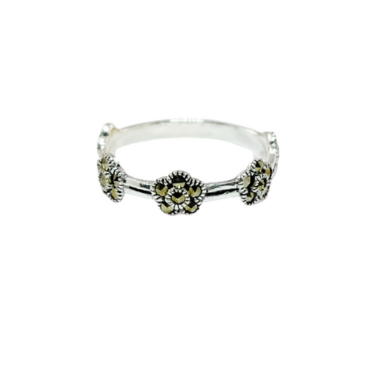 JSAJ MARCASITE BAND RING