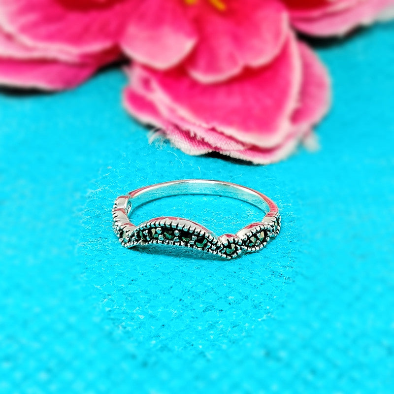 JSAJ MARCASITE BAND RING