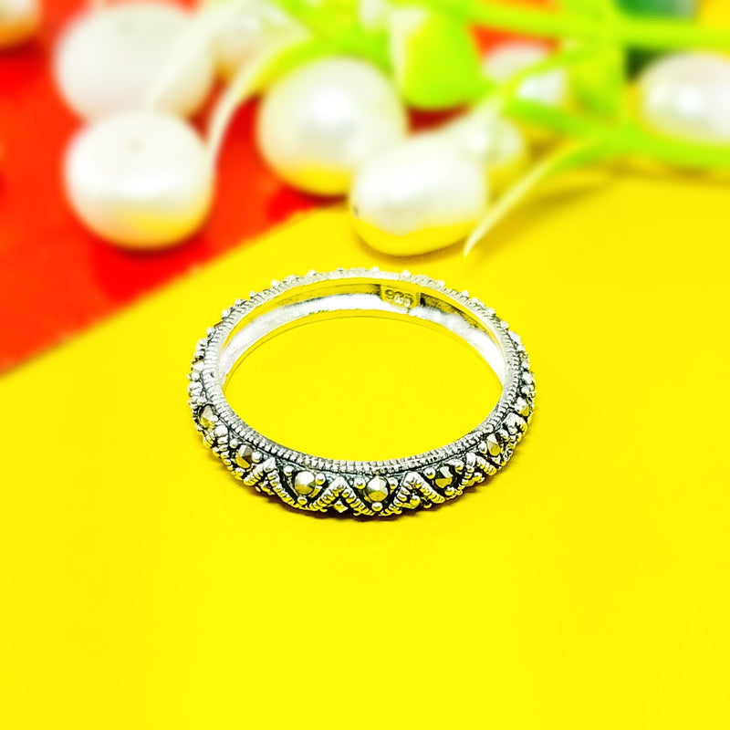 JSAJ MARCASITE BAND RING