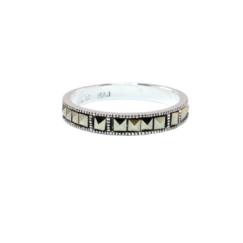 JSAJ MARCASITE BAND RING