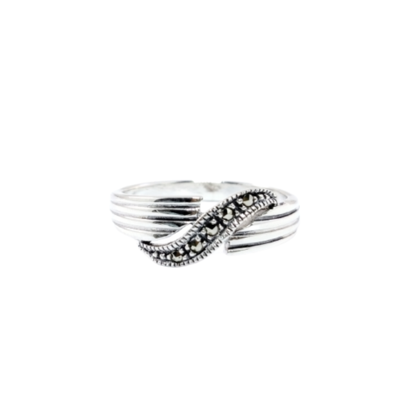 JSAJ MARCASITE BAND RING