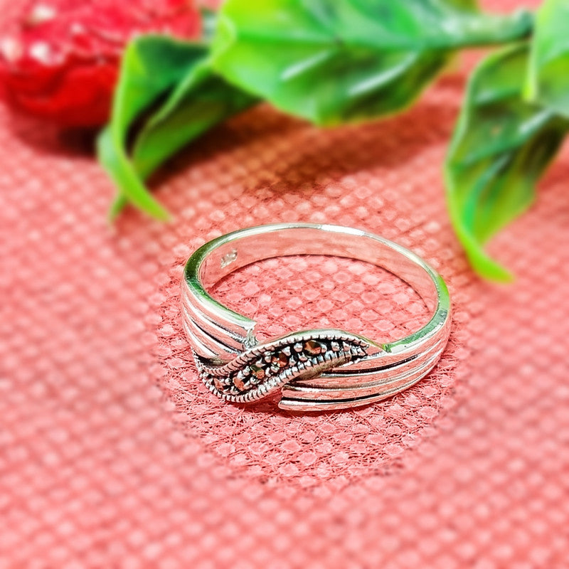 JSAJ MARCASITE BAND RING