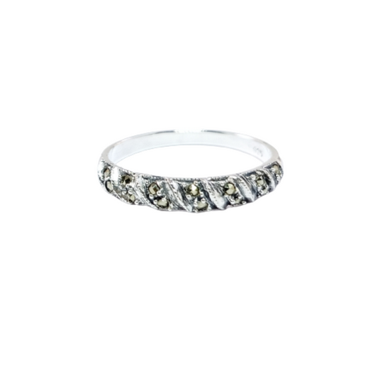 JSAJ MARCASITE BAND RING