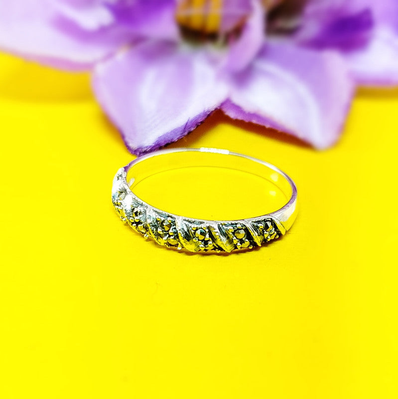 JSAJ MARCASITE BAND RING