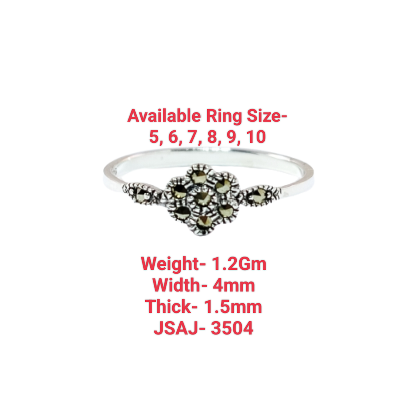 JSAJ MARCASITE BAND RING