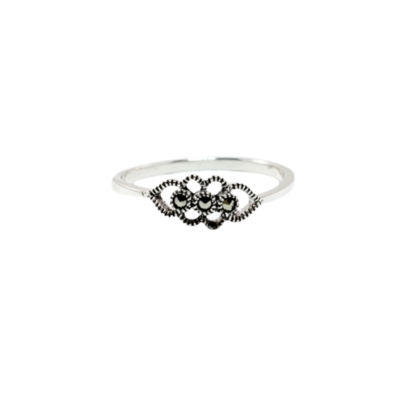 JSAJ MARCASITE BAND RING