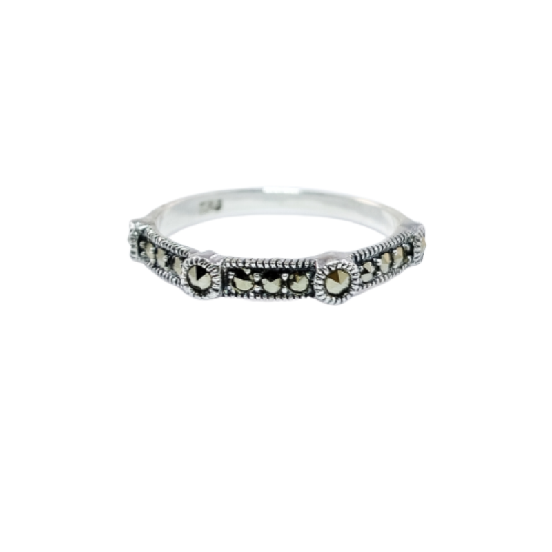 JSAJ MARCASITE BAND RING
