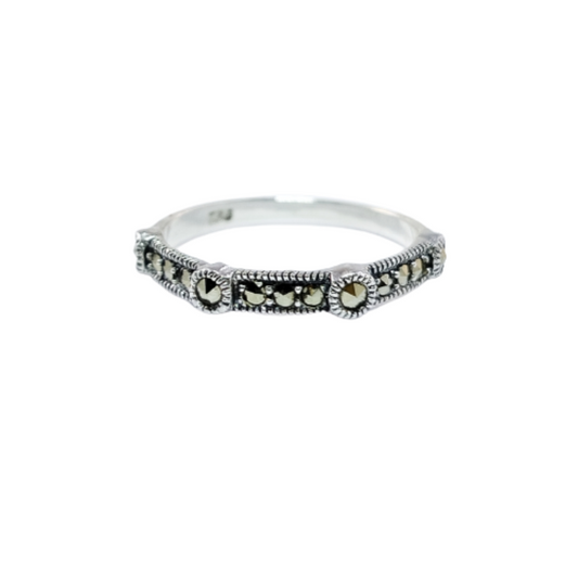 JSAJ MARCASITE BAND RING