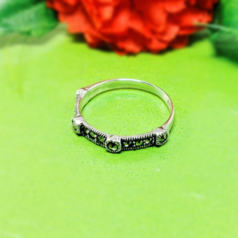 JSAJ MARCASITE BAND RING