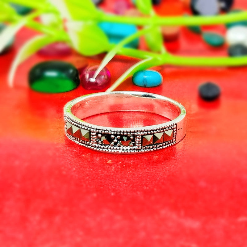 JSAJ MARCASITE BAND RING