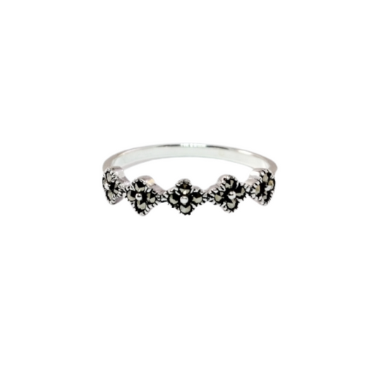 JSAJ MARCASITE BAND RING