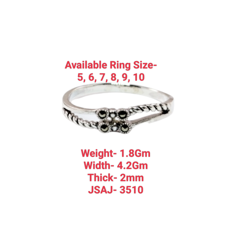 JSAJ MARCASITE BAND RING