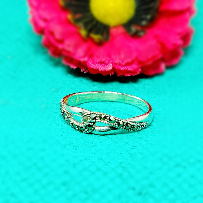 JSAJ MARCASITE BAND RING