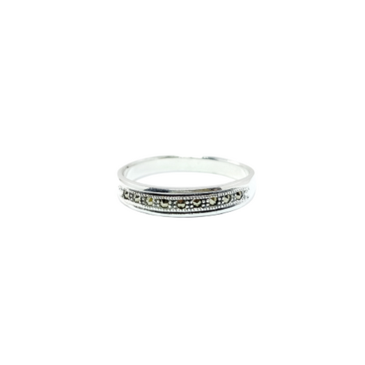JSAJ MARCASITE BAND RING