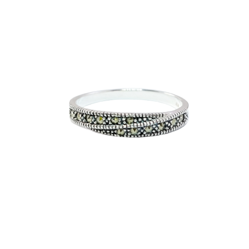 JSAJ MARCASITE BAND RING