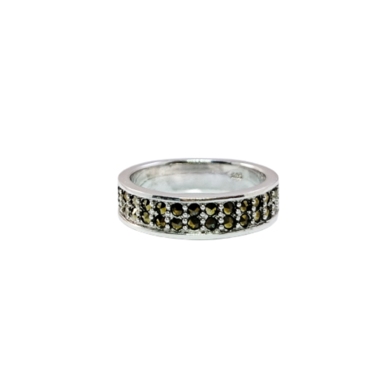 JSAJ MARCASITE BAND RING