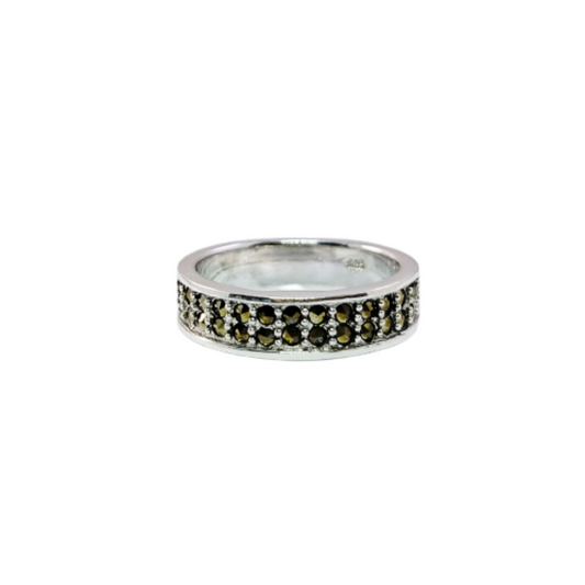 JSAJ MARCASITE BAND RING